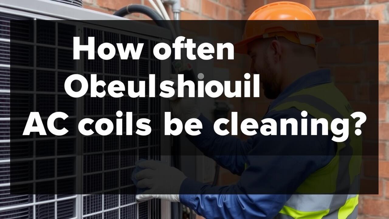 How often should AC coils be cleaned?