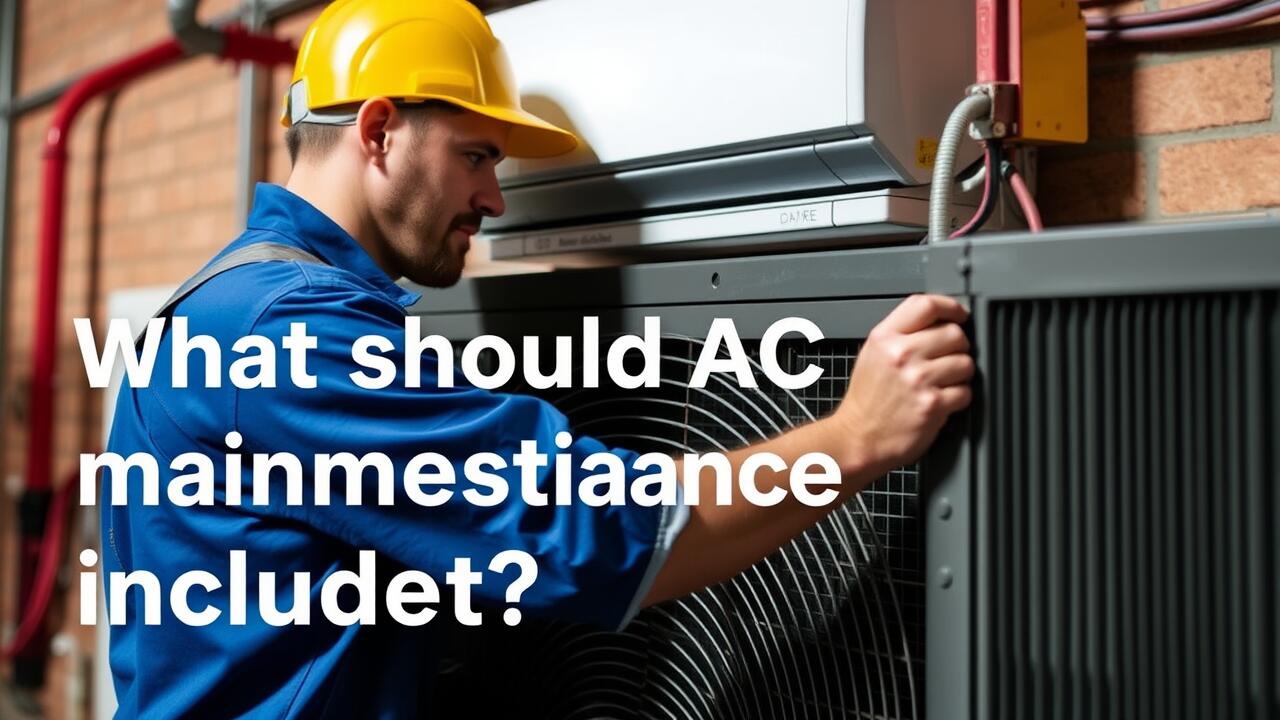 What should AC maintenance include?